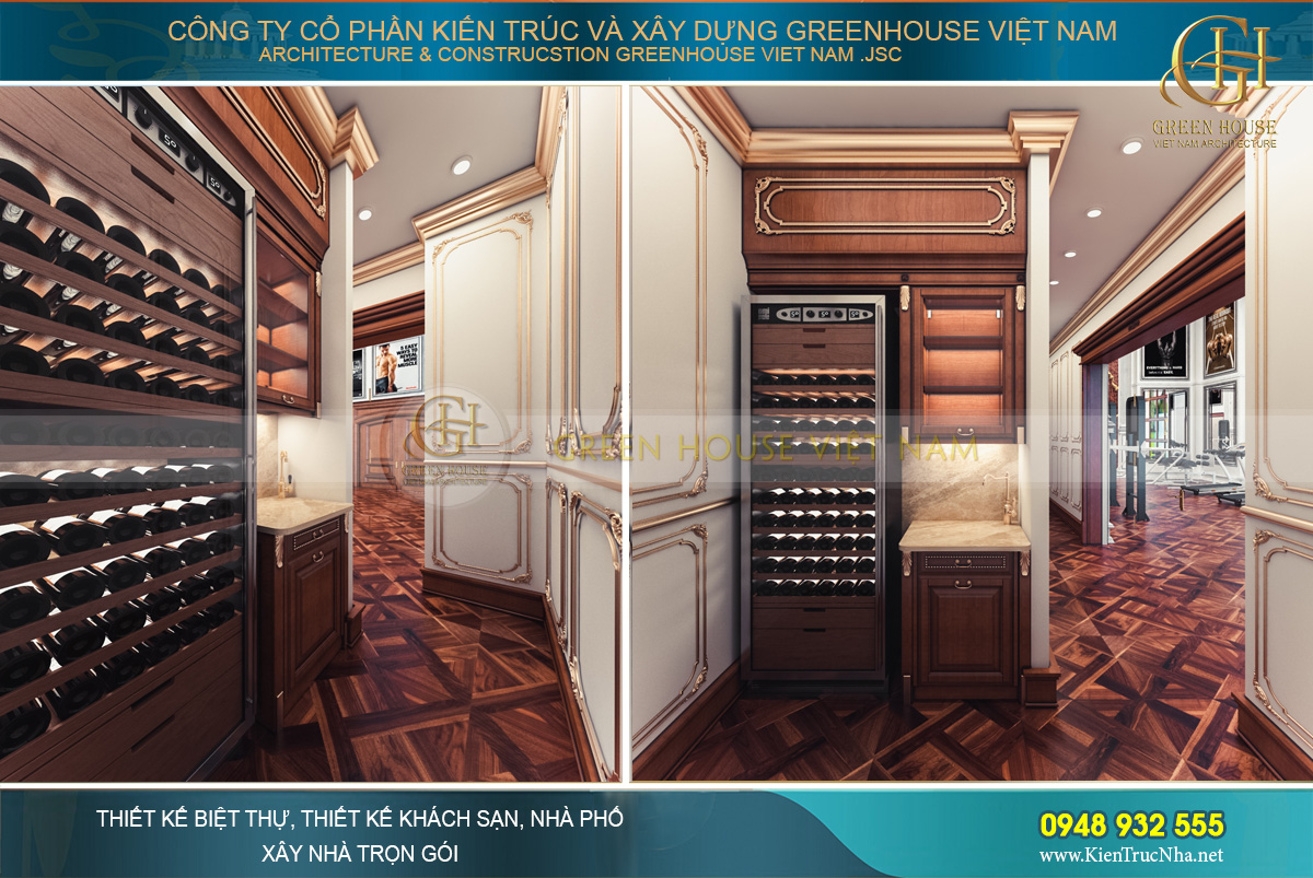 thiết kế nội thất lâu đài cổ điển Pháp 7 tầng diện tích 32000m2