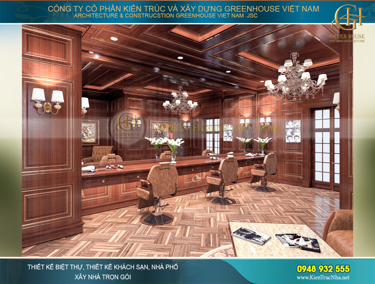 thiết kế nội thất lâu đài cổ điển Pháp 7 tầng diện tích 32000m2