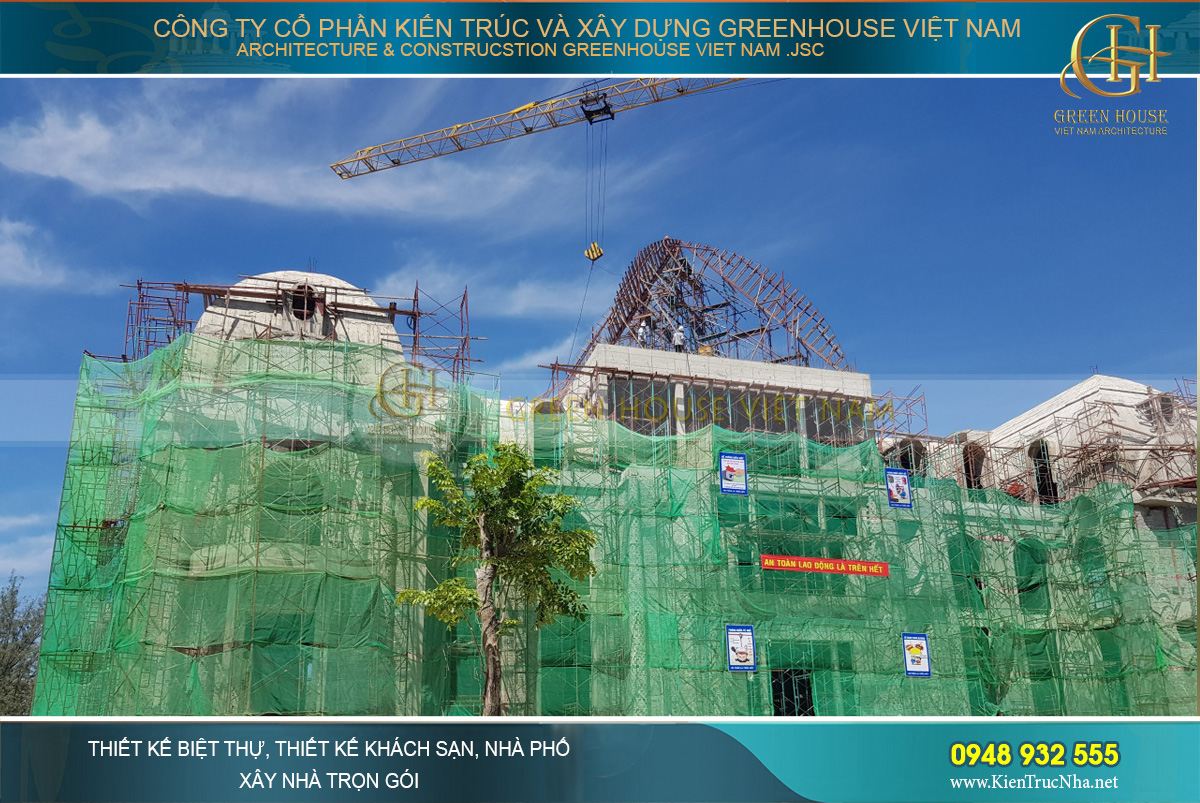 thiết kế biệt thự cổ điển Rạng Đông tại Phan Thiết