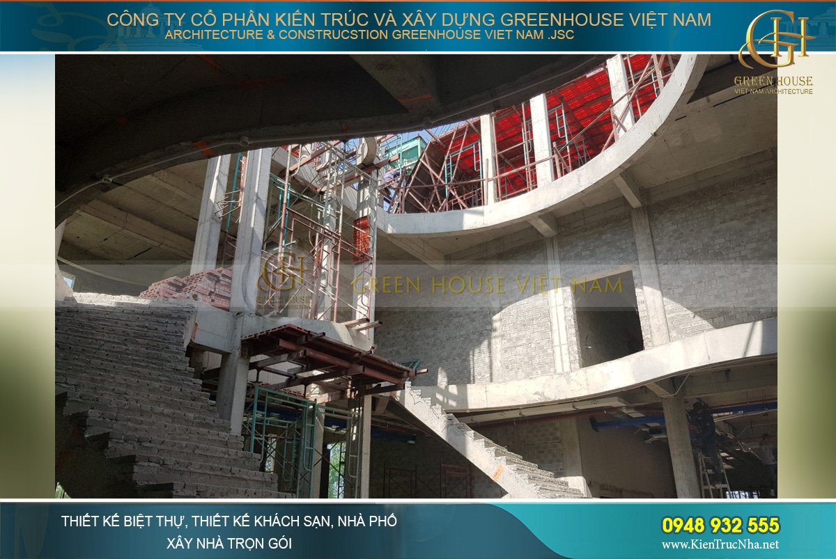 thi công trọn gói biệt thự cổ điển Rạng Đông tại Phan Thiết