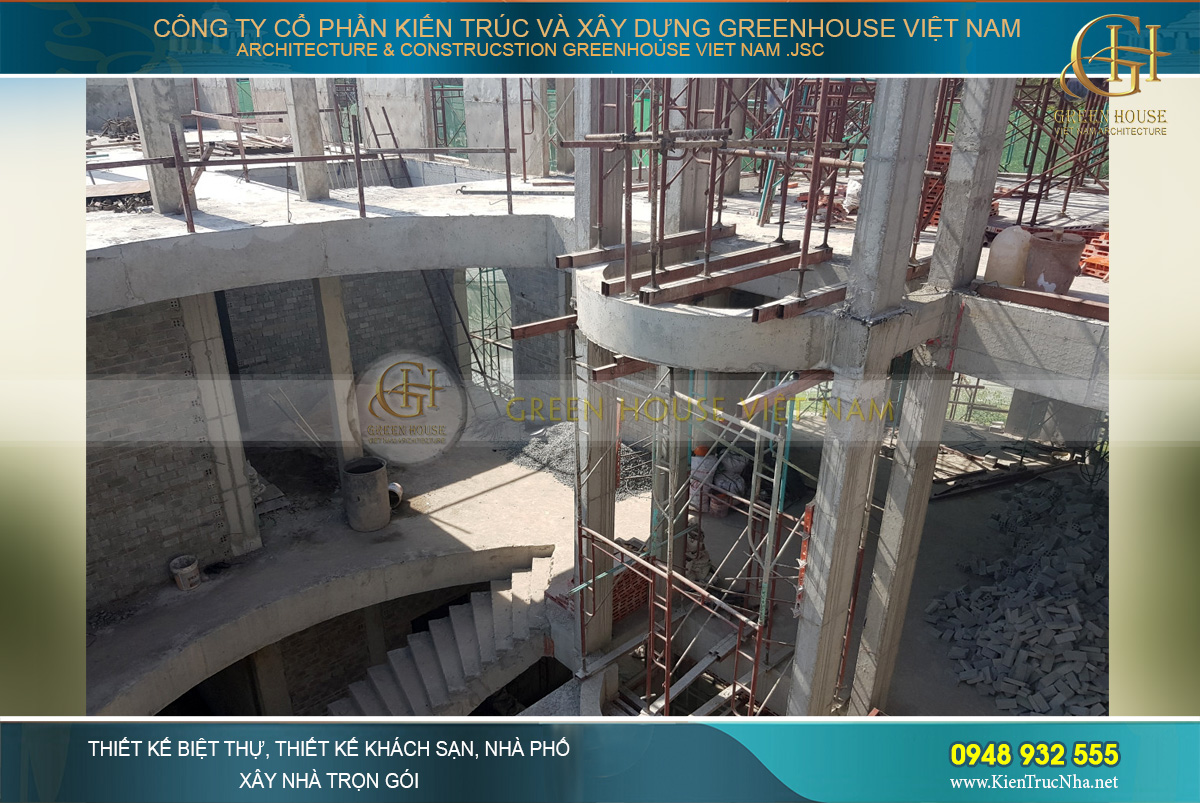 thi công trọn gói biệt thự cổ điển Rạng Đông tại Phan Thiết