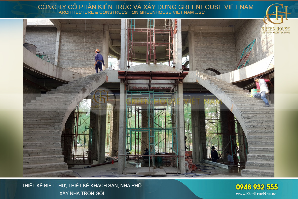 thi công trọn gói biệt thự cổ điển Rạng Đông tại Phan Thiết