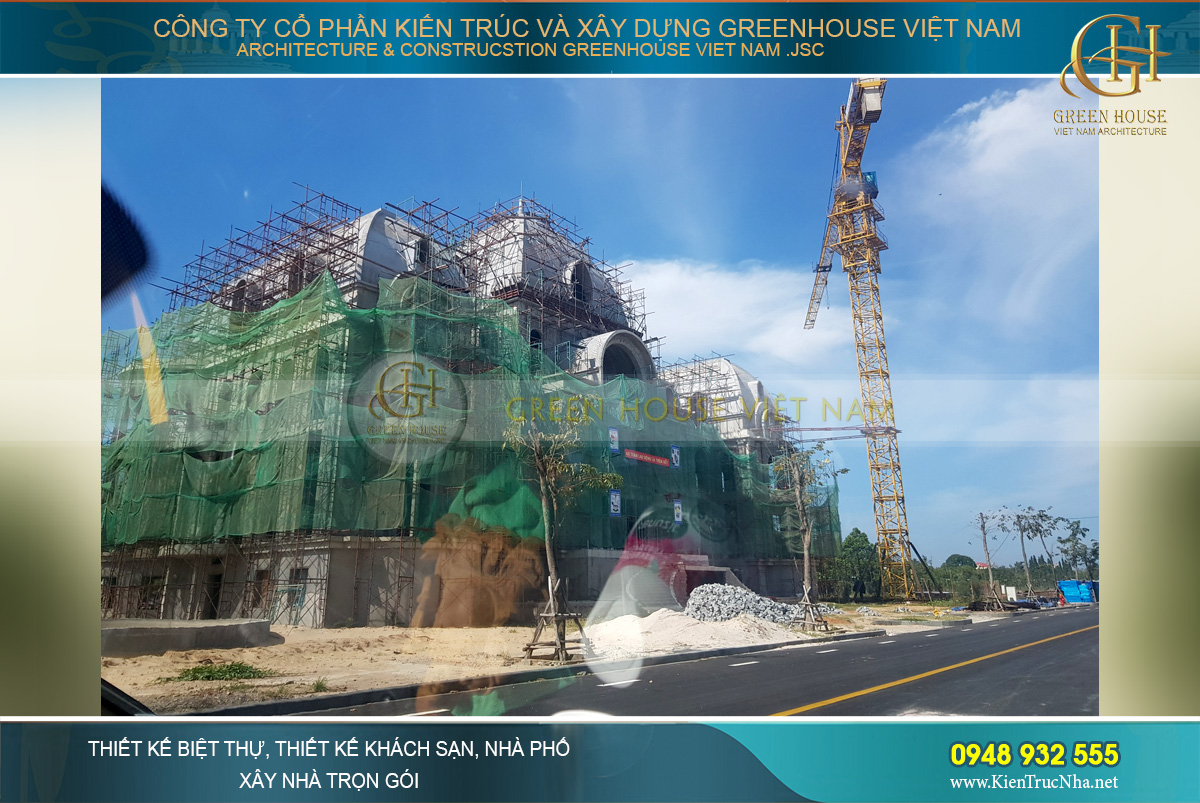 thiết kế biệt thự cổ điển Rạng Đông tại Phan Thiết