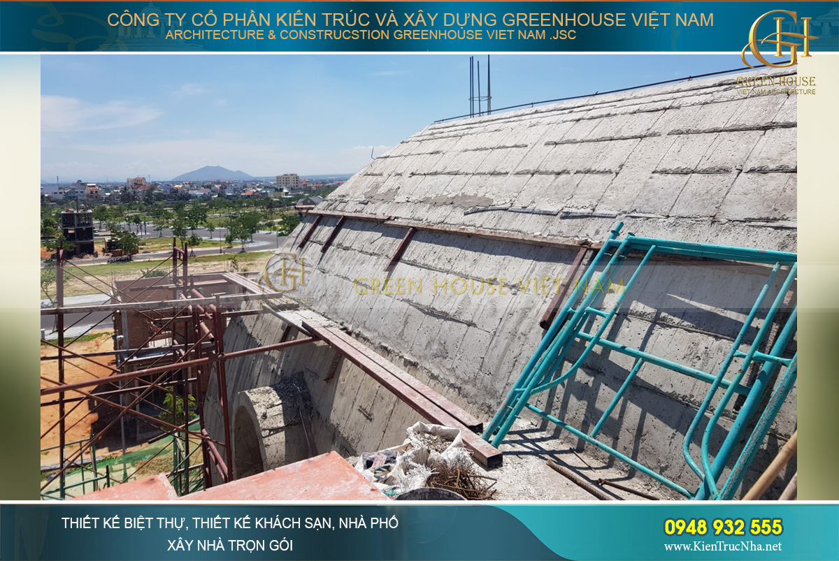 thiết kế biệt thự cổ điển Rạng Đông tại Phan Thiết