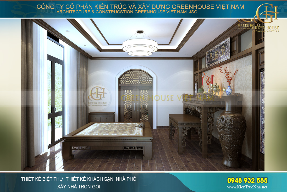 thiết kế biệt thự tân cổ điển 4 tầng móng cái quảng ninh