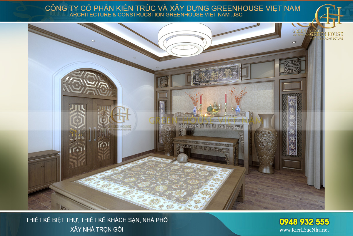 thiết kế biệt thự tân cổ điển 4 tầng móng cái quảng ninh