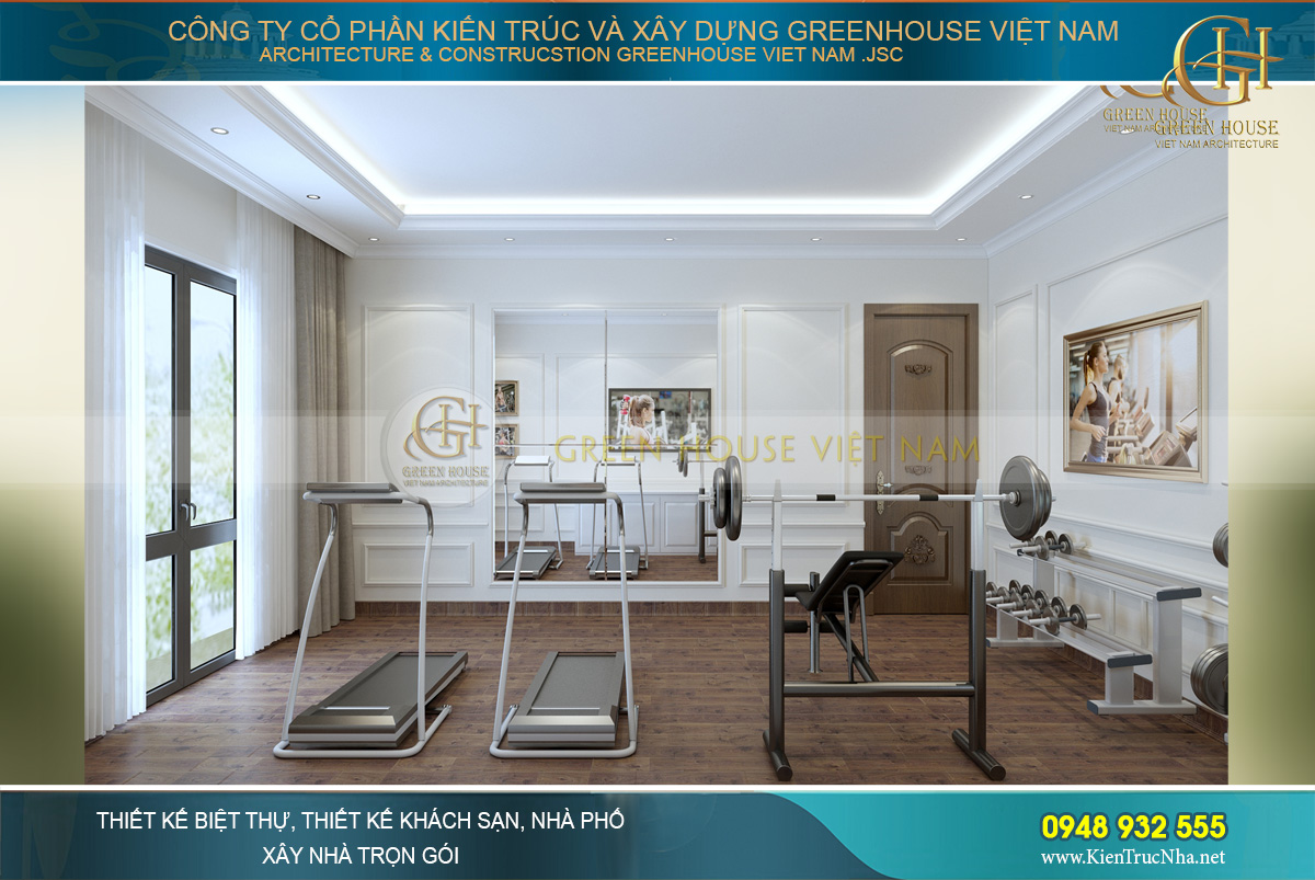 thiết kế biệt thự tân cổ điển 4 tầng móng cái quảng ninh