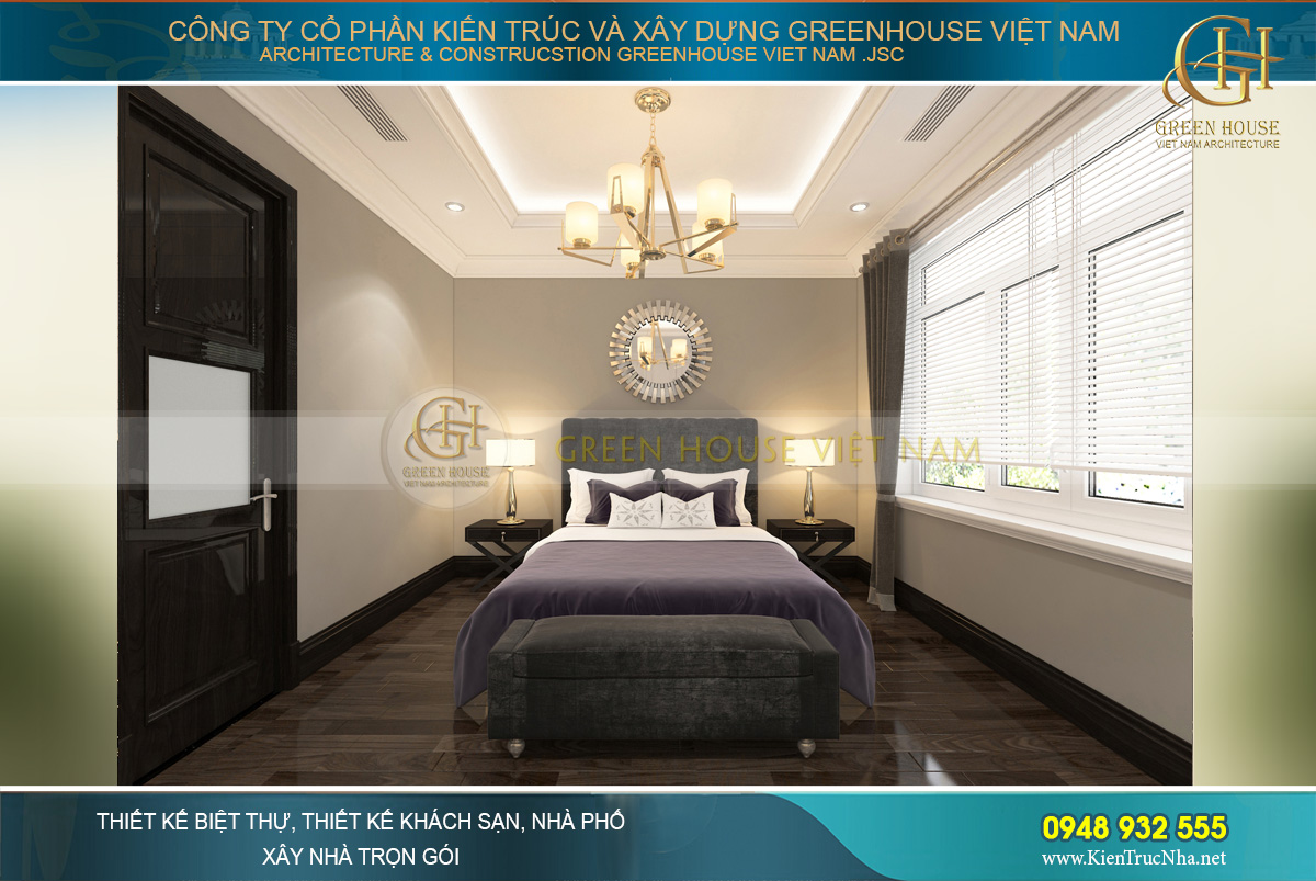 Thi công trọn gói biệt thự tân cổ điển 3 tầng Bắc Giang