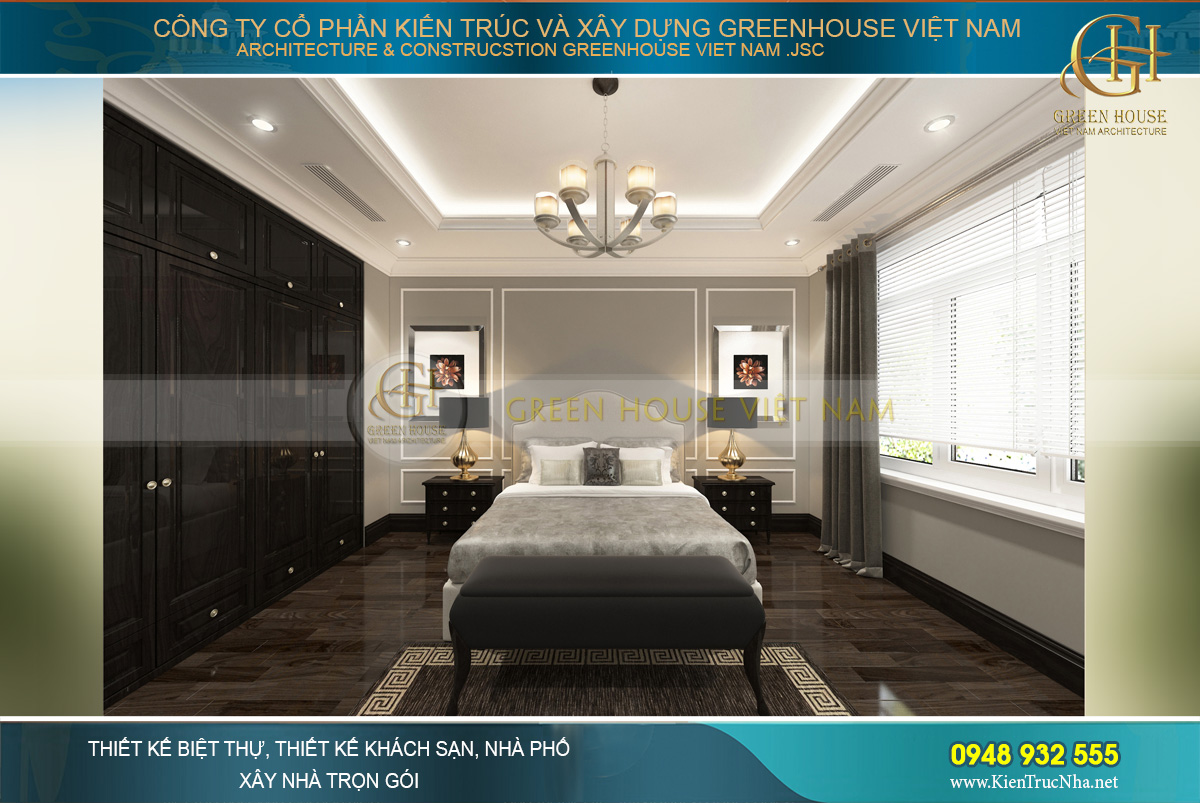 Thi công trọn gói biệt thự tân cổ điển 3 tầng Bắc Giang