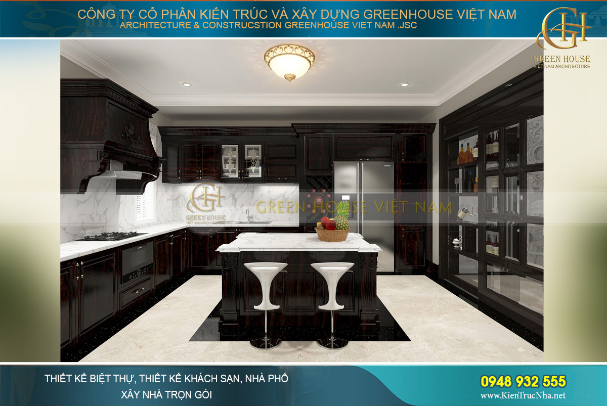 Thi công trọn gói biệt thự tân cổ điển 3 tầng Bắc Giang