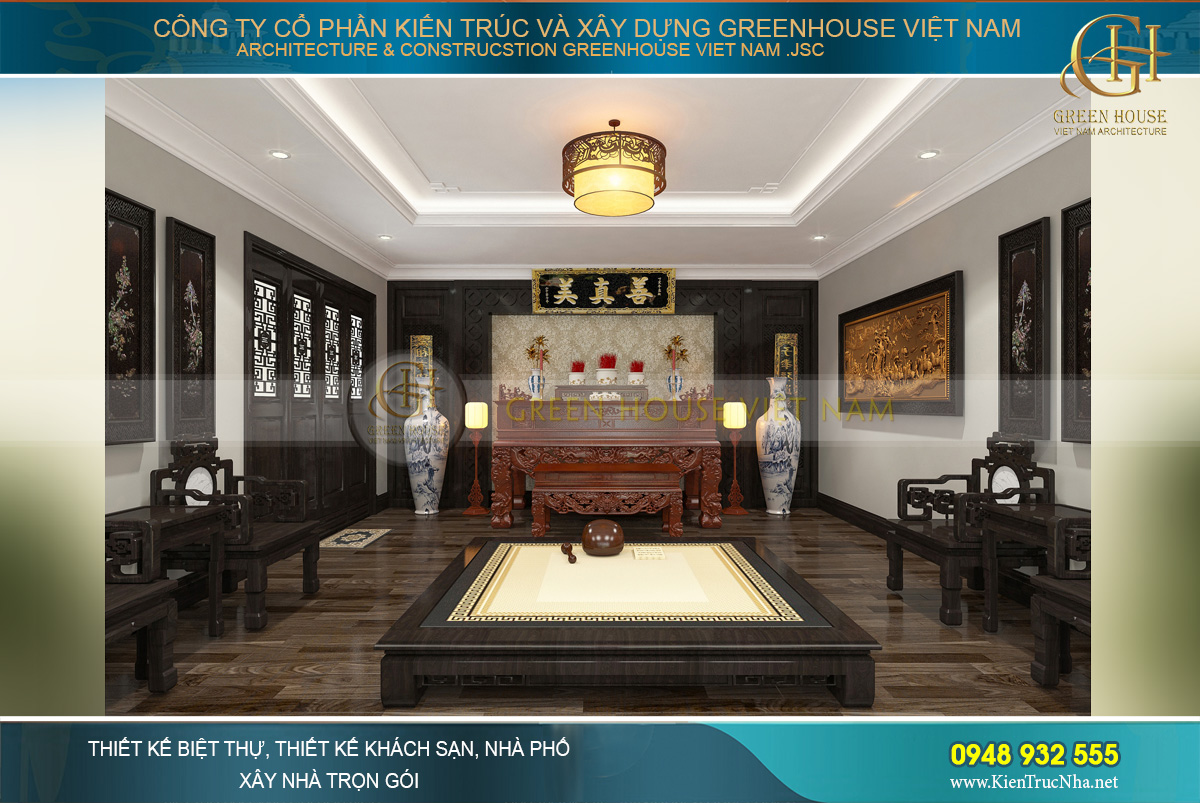 Thi công trọn gói biệt thự tân cổ điển 3 tầng Bắc Giang