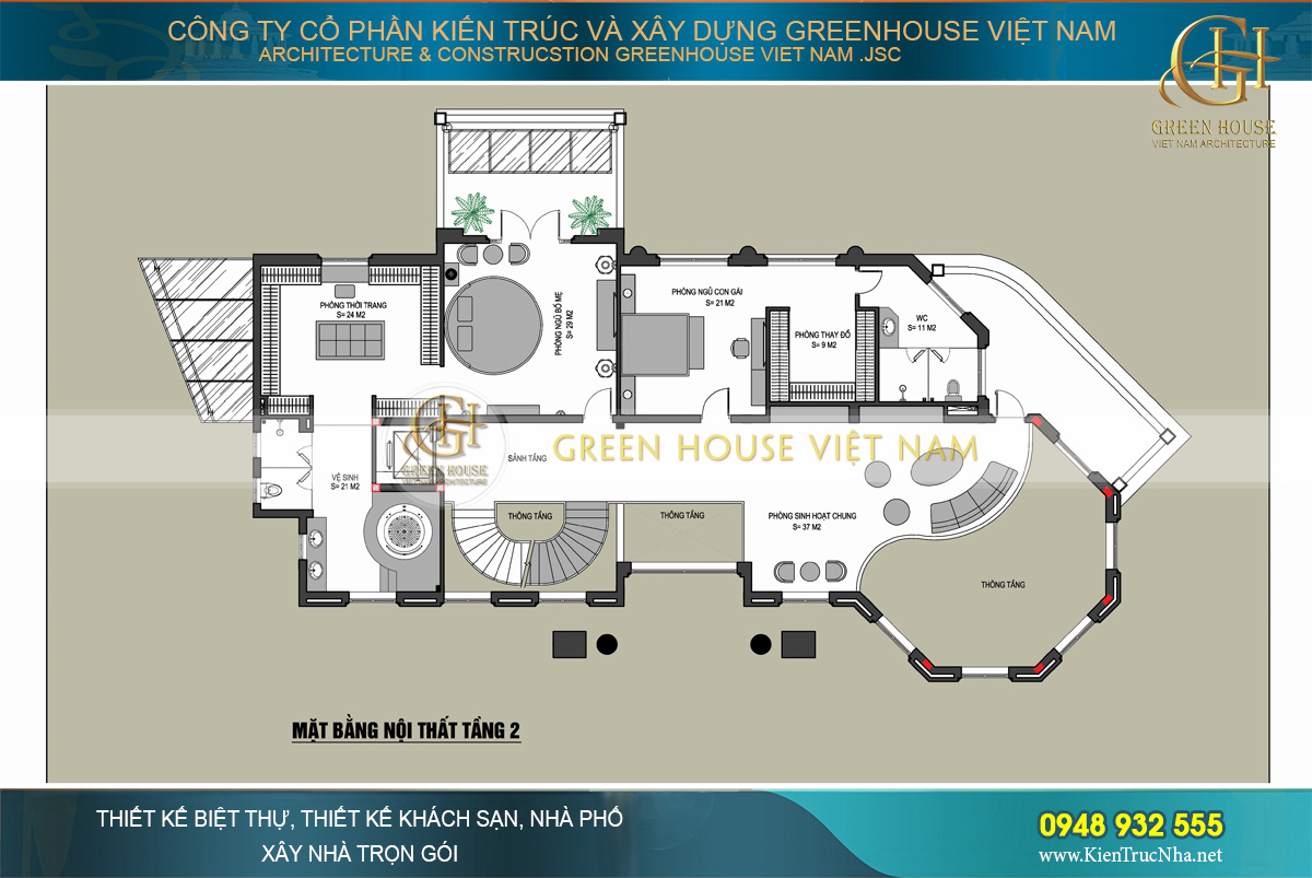 Thi công thực tế biệt thự 3 tầng tại Vinhomes Riverside tại Hà Nội