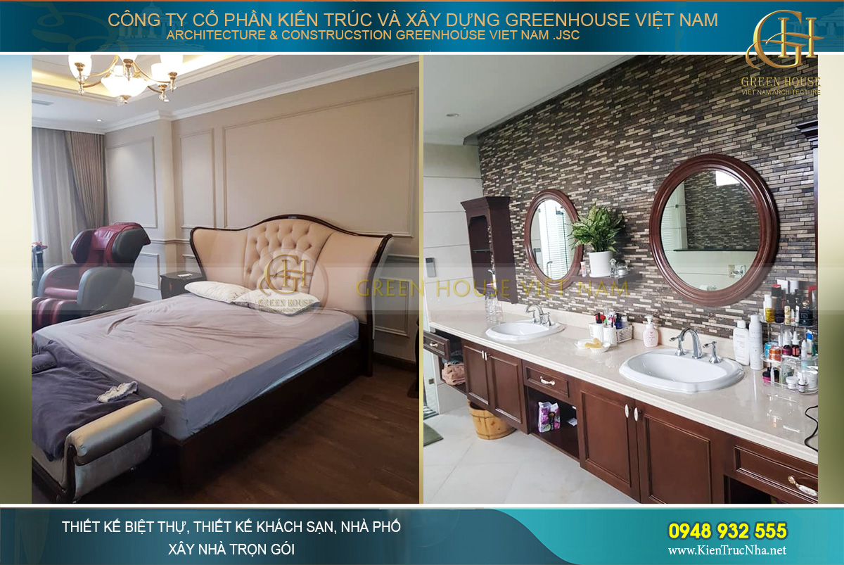 Thi công trọn gói biệt thự tân cổ điển 5 tầng