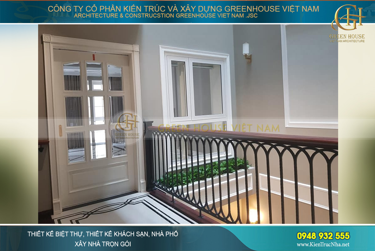 Thi công trọn gói biệt thự tân cổ điển 5 tầng