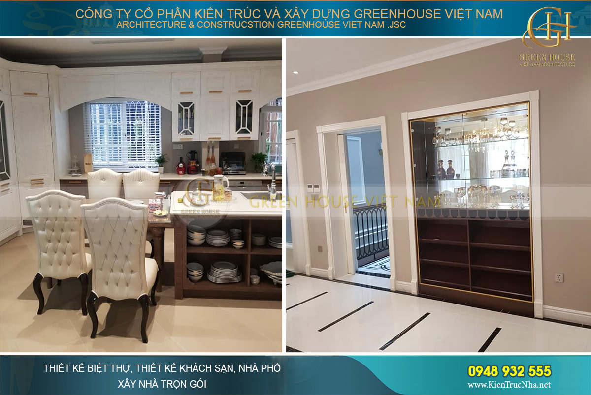 Thi công trọn gói biệt thự tân cổ điển 5 tầng