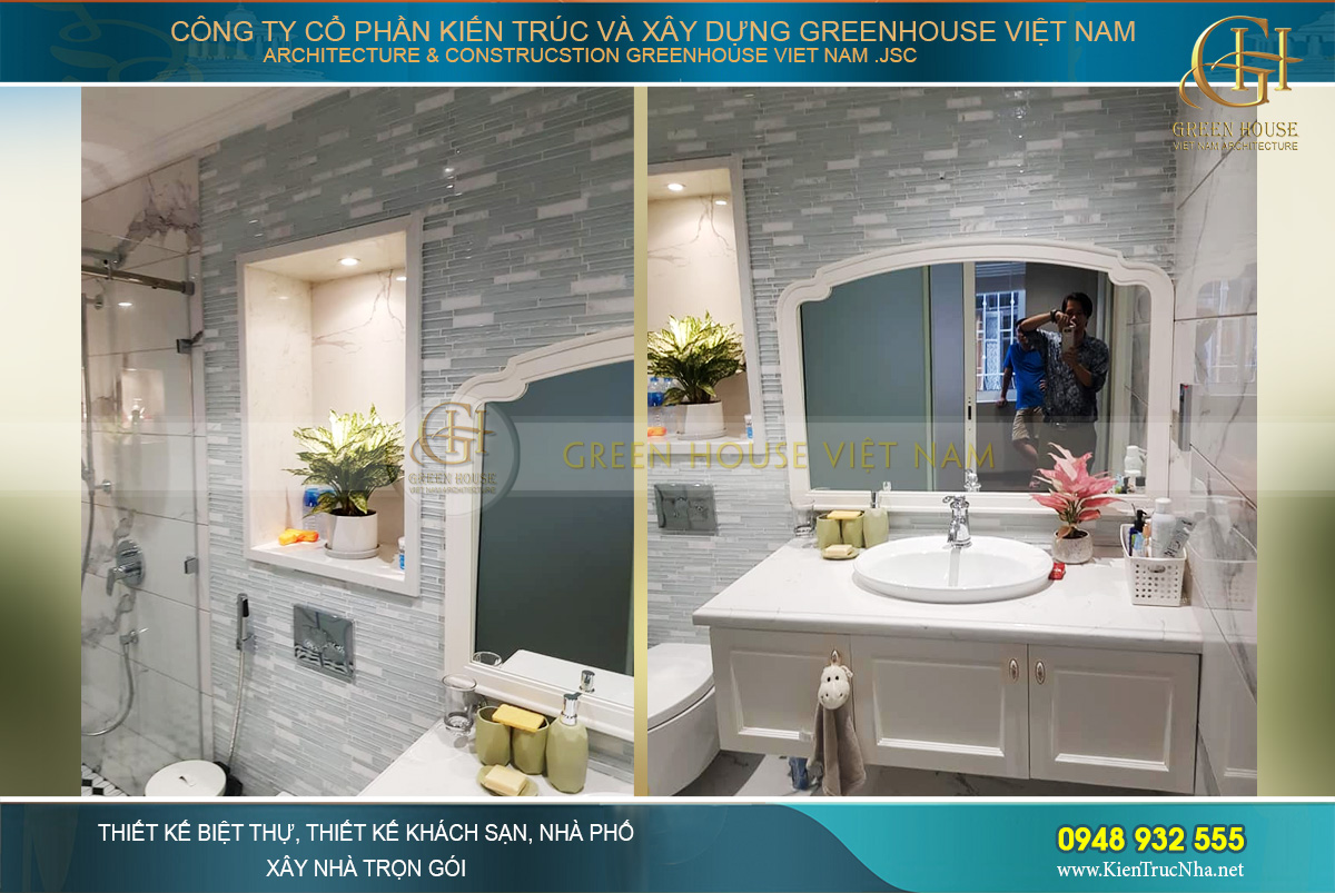 Thi công trọn gói biệt thự tân cổ điển 5 tầng