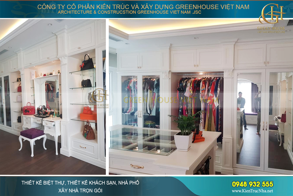 Thi công trọn gói biệt thự tân cổ điển 5 tầng