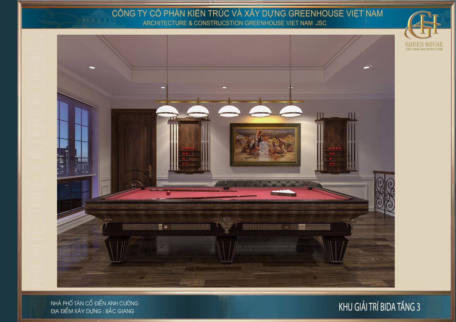 Đại sảnh tầng 3 với thiết kế mở, thông thoáng