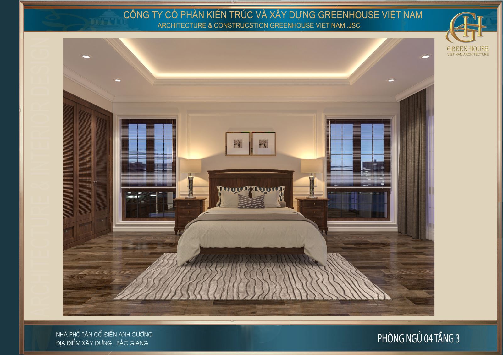 Phòng ngủ đẹp, sang trọng như 1 phòng khách sạn 5 sao