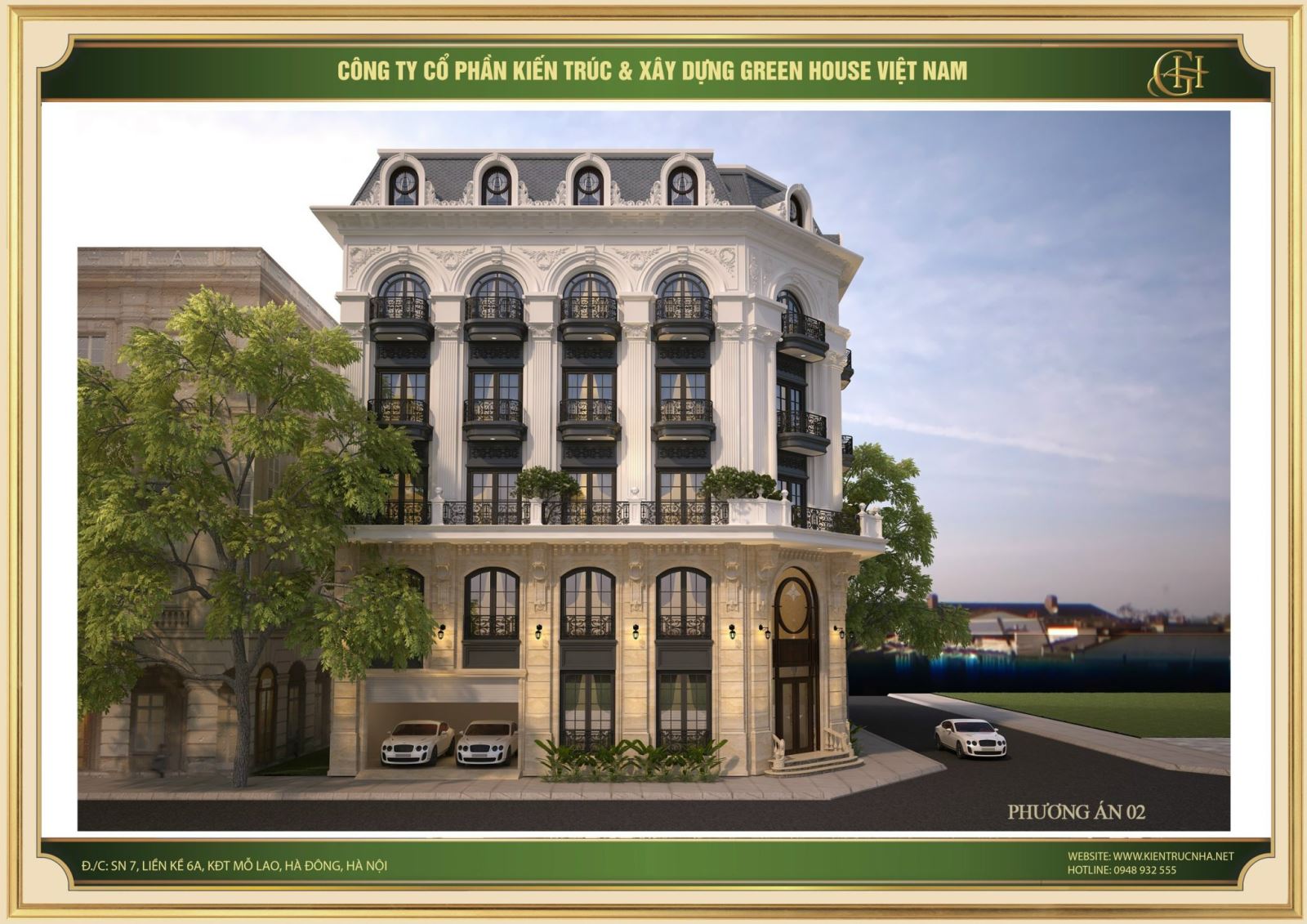 Hệ thống phào chỉ xuất hiện dày đặc mang đến vẻ đẹp sang trọng ấn tượng