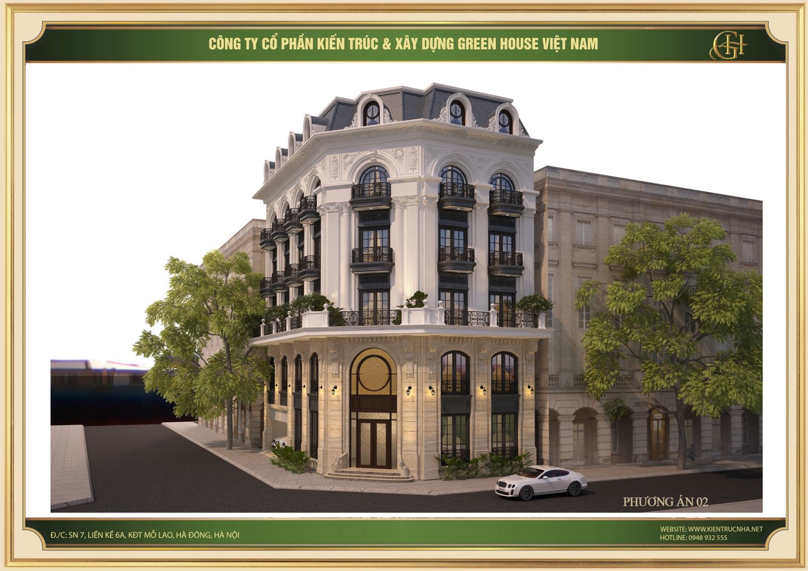 Dù là biệt thự tân cổ điển nhưng các KTS vẫn chú trọng đến yếu tố xanh