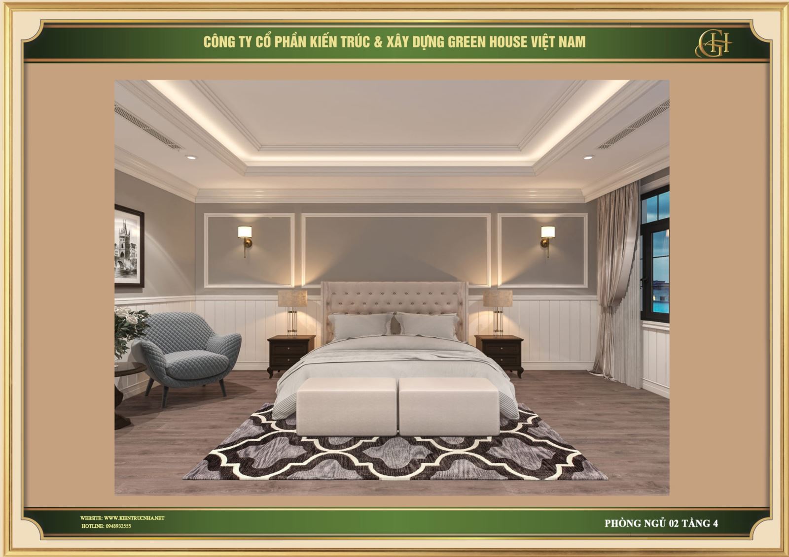 Nội thất trong không gian được bài trí đơn giản nhưng đầy khoa học