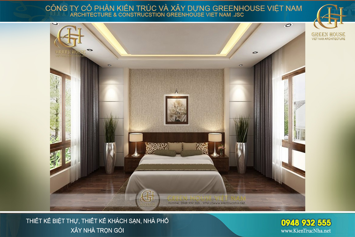 thiết kế nội thất biệt thự hiện đại 4 tầng Hà Nội