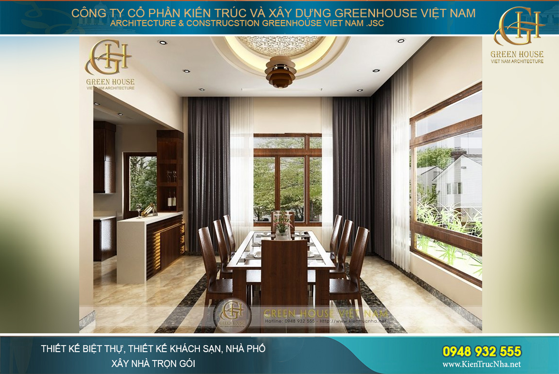 thiết kế nội thất biệt thự hiện đại 4 tầng Hà Nội