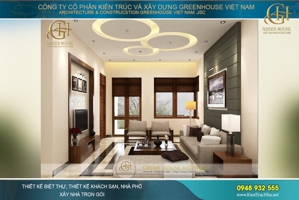 thiết kế nội thất biệt thự hiện đại tại Hà Nội