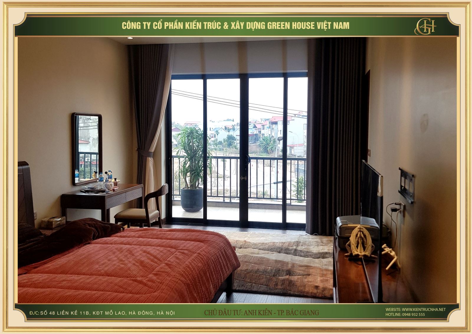 Mỗi phòng ngủ được kiến trúc sư lên phương án thiết kế, bố trí nội thất phù hợp với chủ nhân