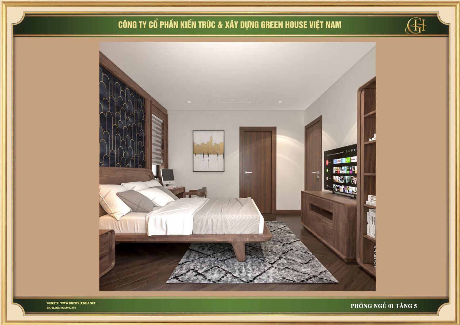 Green House Việt Nam thiết kế nội thất nhà phố tân cổ điển đẹp, độc đáo