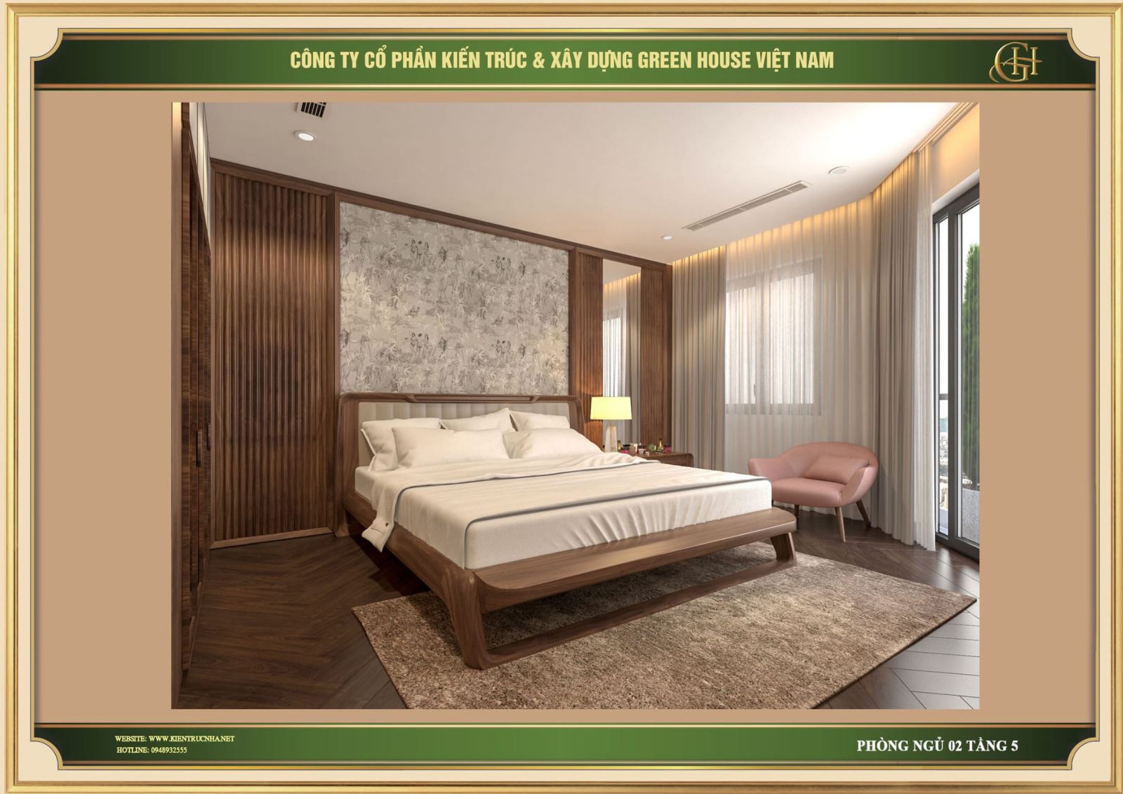 Phòng ngủ tân cổ điển đáp ứng sự tiện nghi và thoải mái trong sử dụng