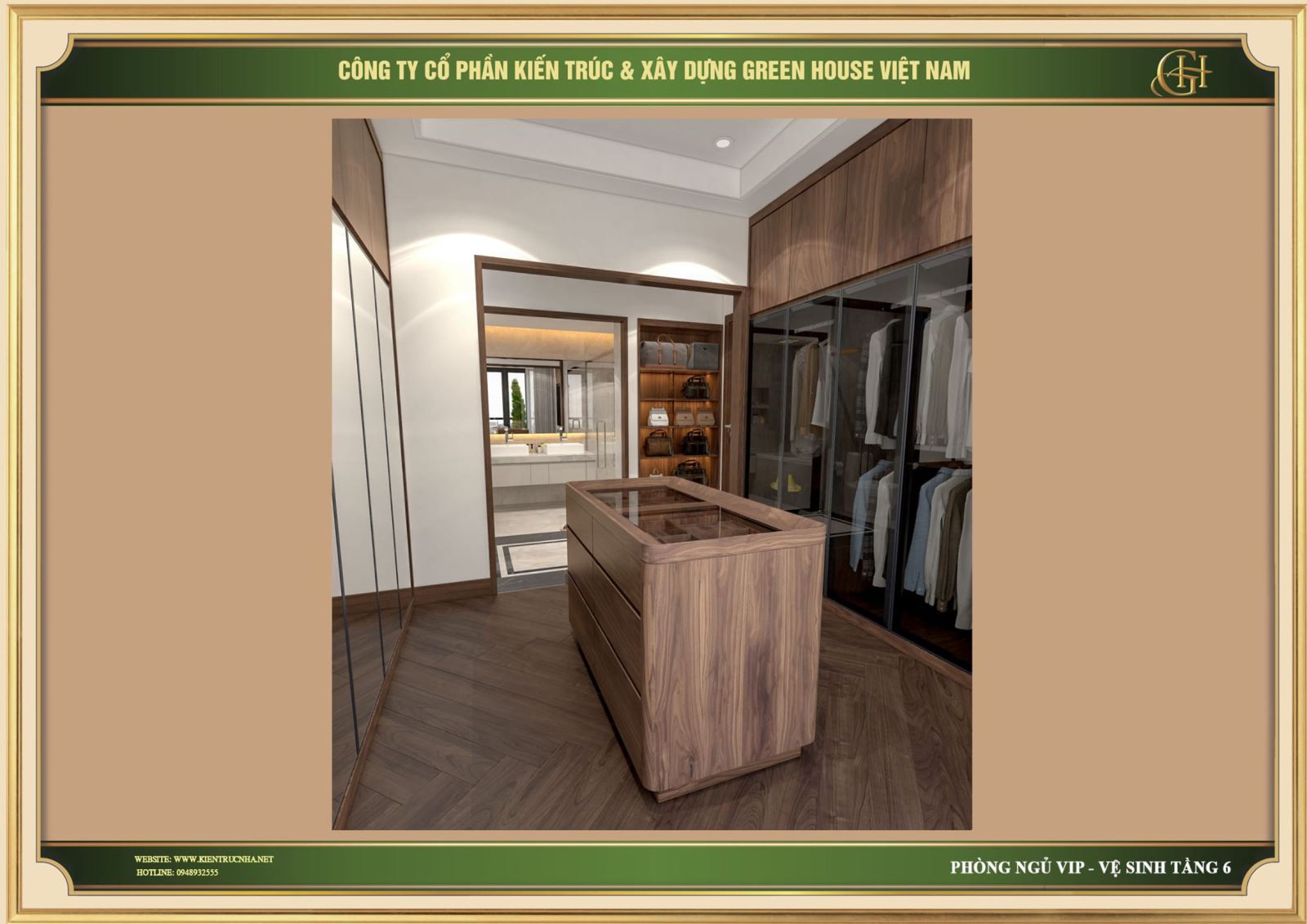 Thiết kế nội thất phòng thay đồ đẹp, thu hút tại Bắc Giang