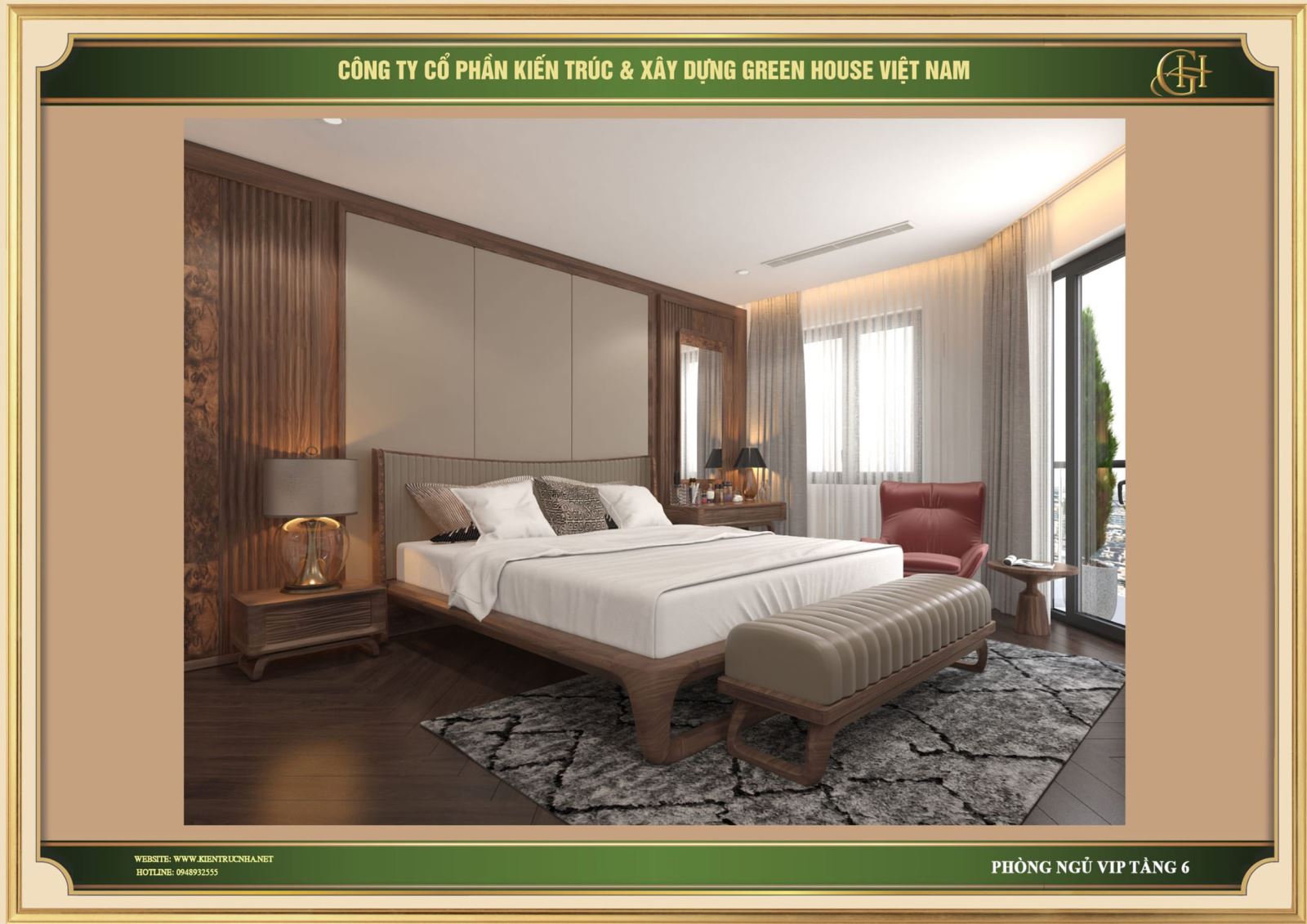 Nội thất trong không gian được thiết kế chú trọng vào những đường nét mềm mại