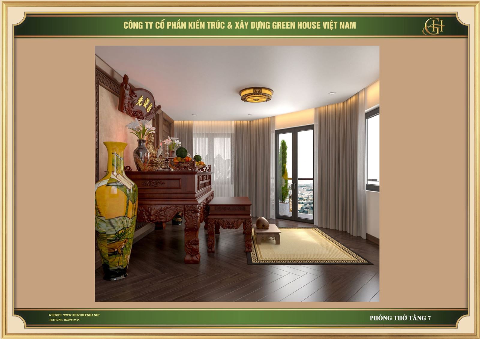 Được đặt trên tầng 7 nên không gian này thực sự rất yên tĩnh