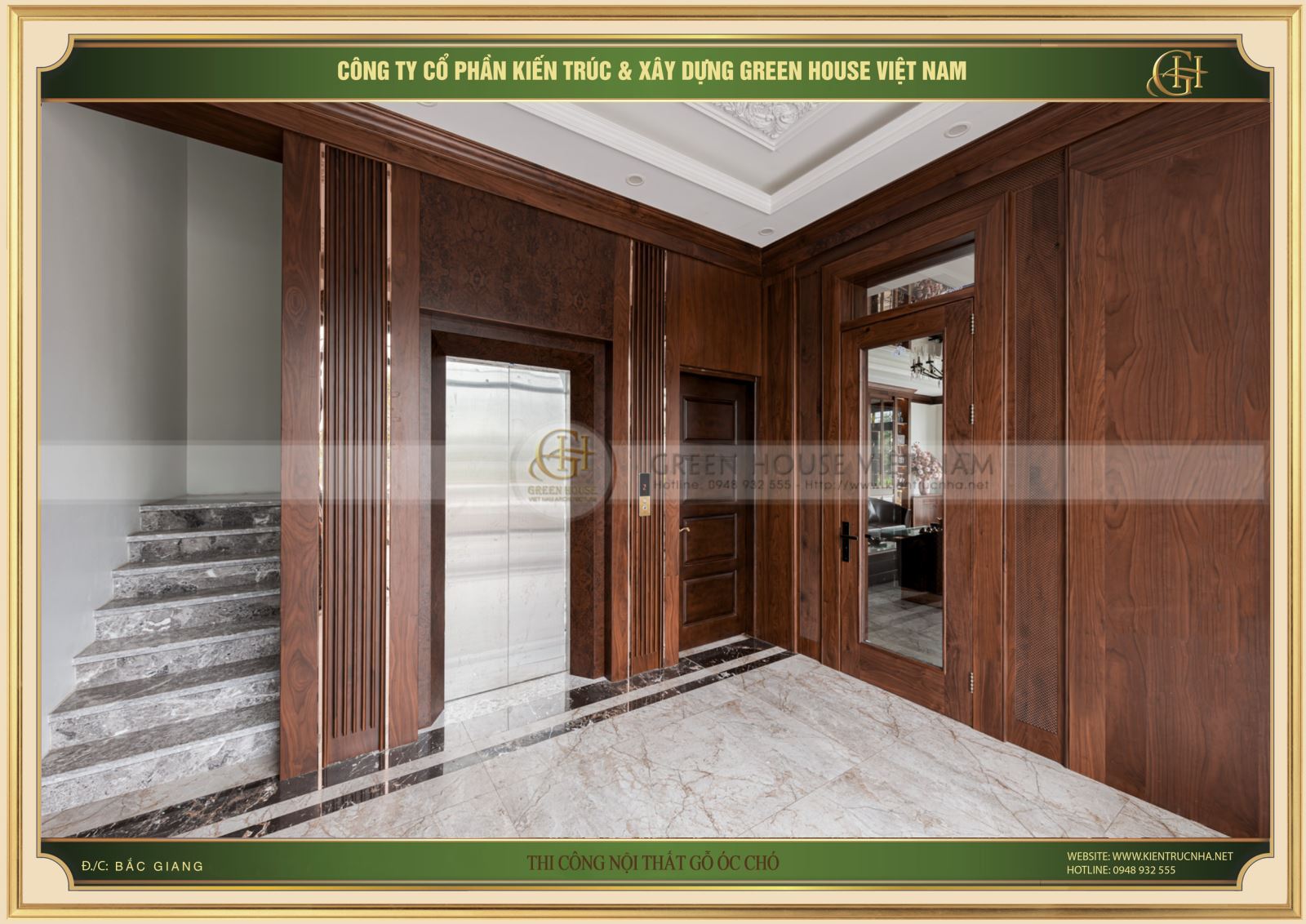 Nội thất trang nhã và sang trọng toát lên vẻ đẳng cấp cho biệt thự