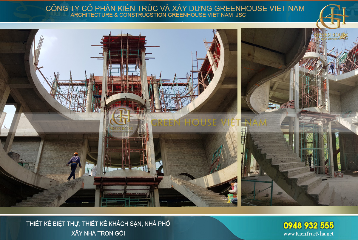 thi công trọn gói biệt thự cổ điển Rạng Đông tại Phan Thiết