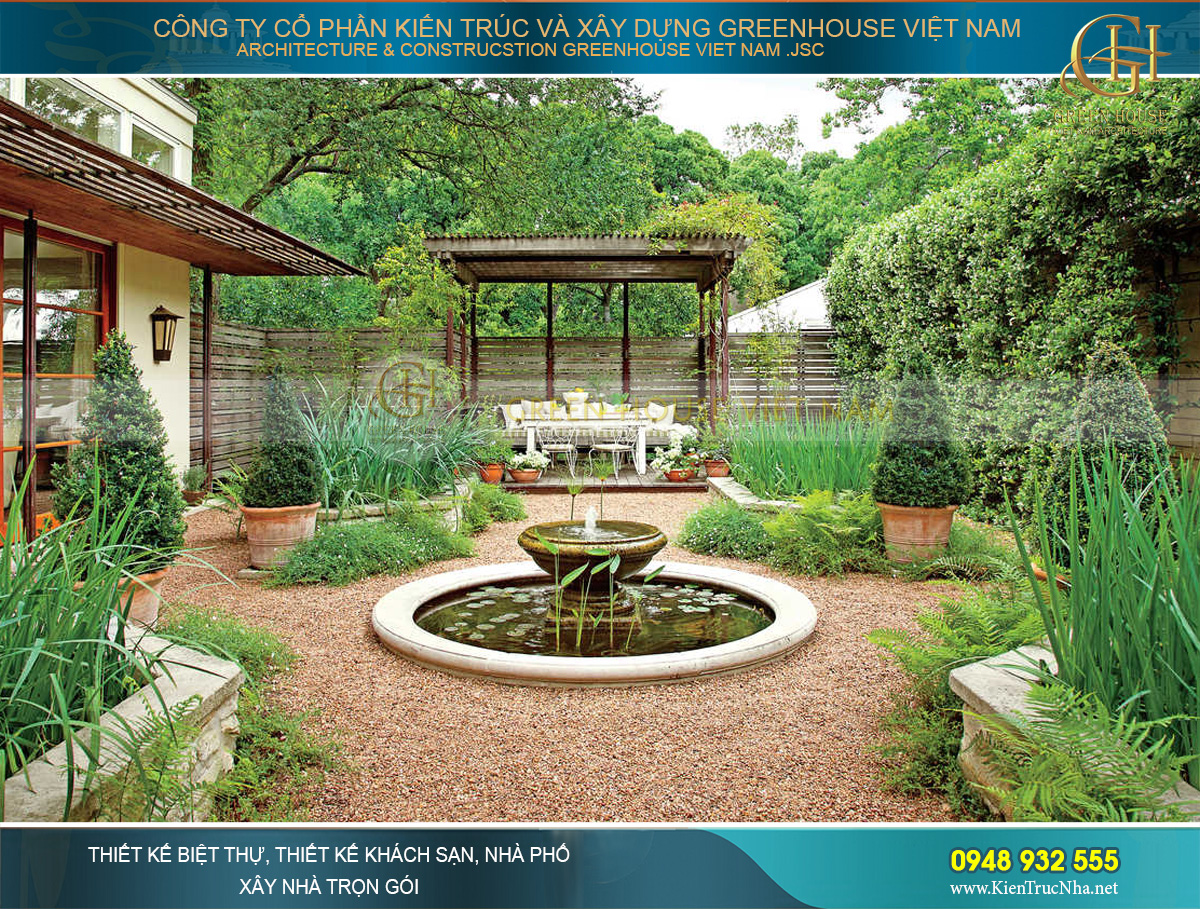 dịch vụ thiết kế - thi công sân vườn chuyên nghiệp của Greenhouse VN