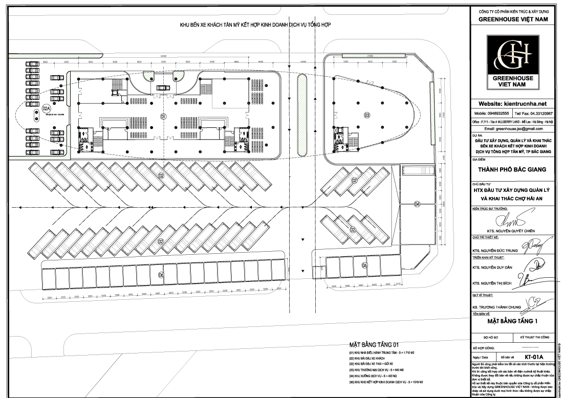 Mặt bằng khu Bến xe khách kết hợp kinh doanh dịch vụ tổng hợp