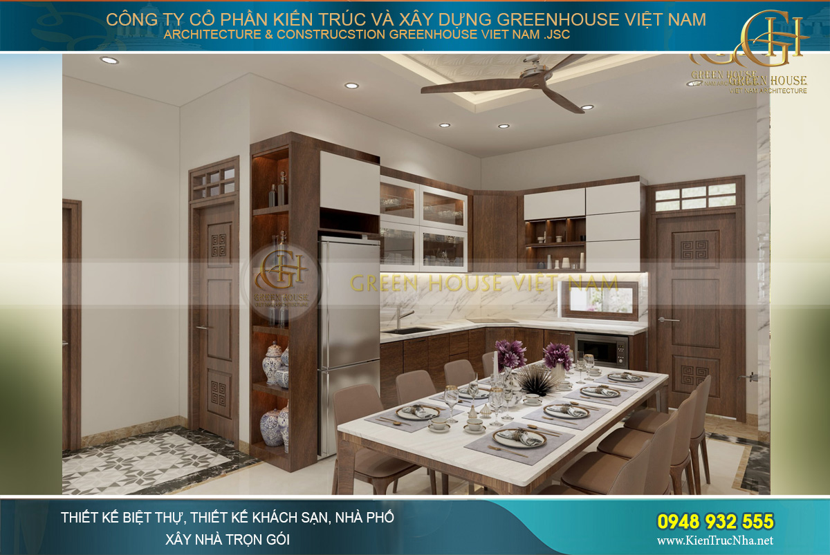 nội thất nhà phố giả biệt thự Ninh Bình