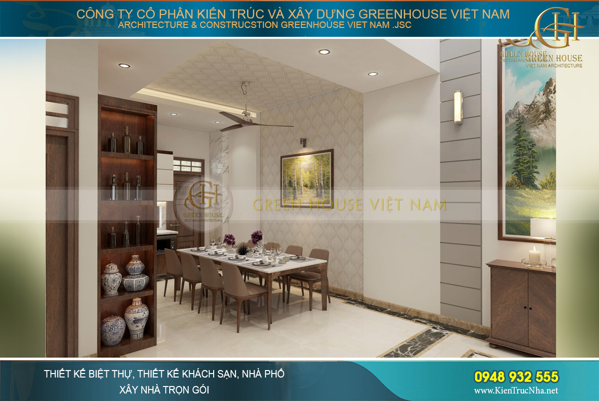 nội thất nhà phố giả biệt thự Ninh Bình