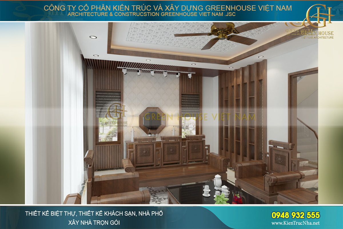 nội thất nhà phố giả biệt thự Ninh Bình