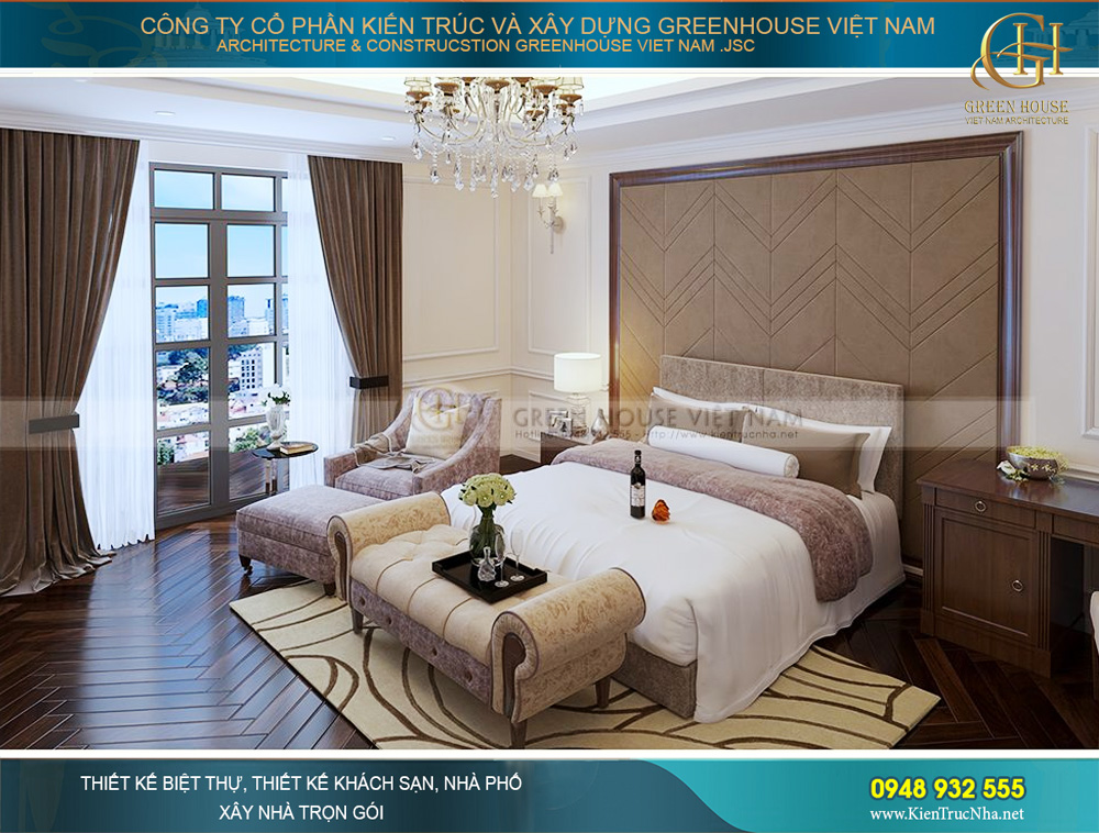 thiết kế nội thất biệt thự tân cổ điển tại Bắc Giang