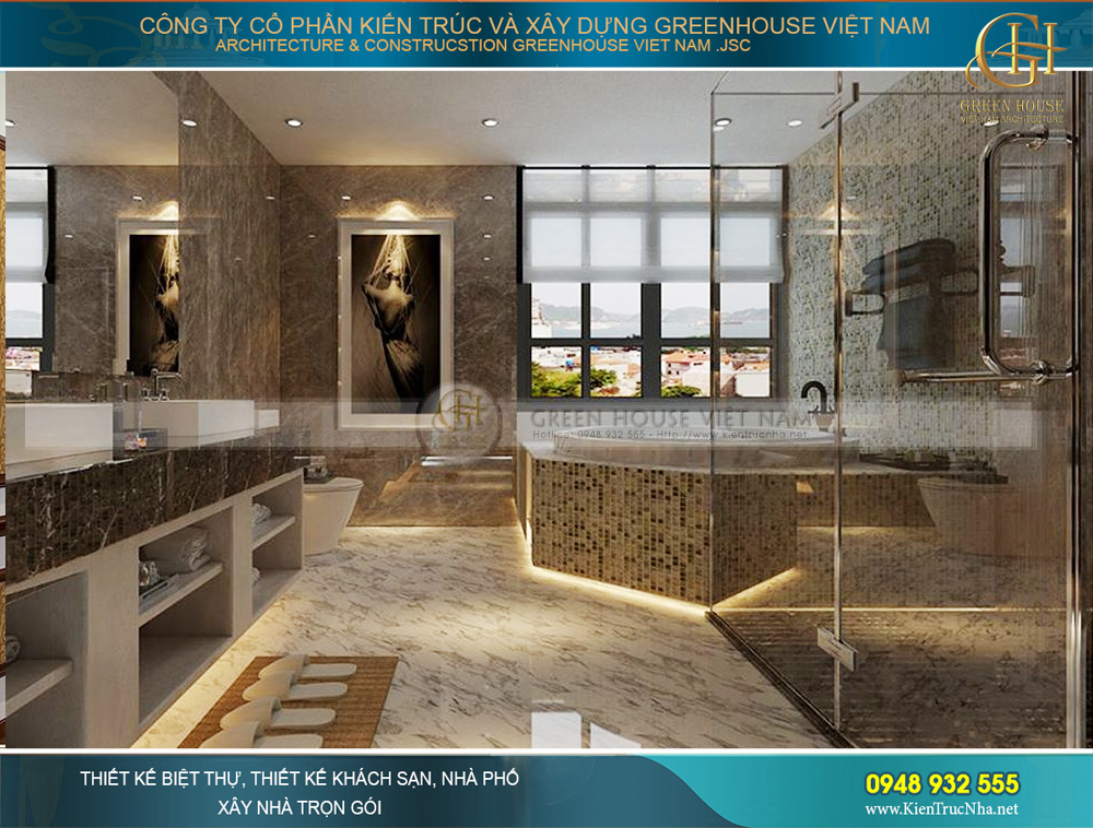 thiết kế nội thất biệt thự tân cổ điển tại Bắc Giang