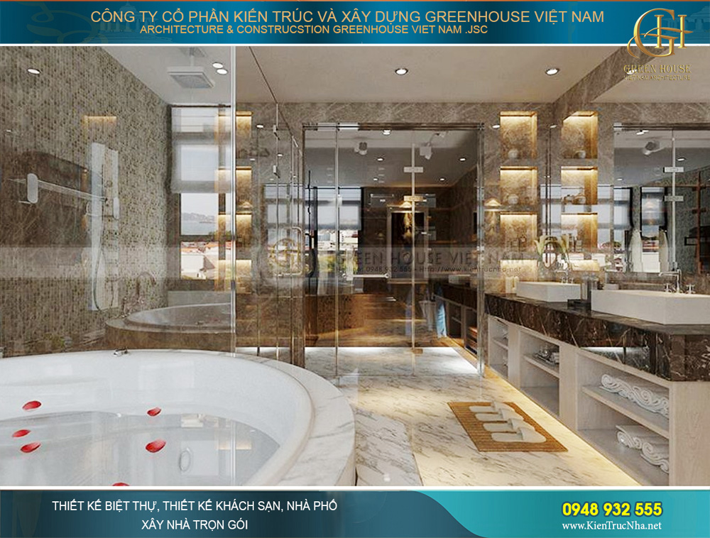 thiết kế nội thất biệt thự tân cổ điển tại Bắc Giang