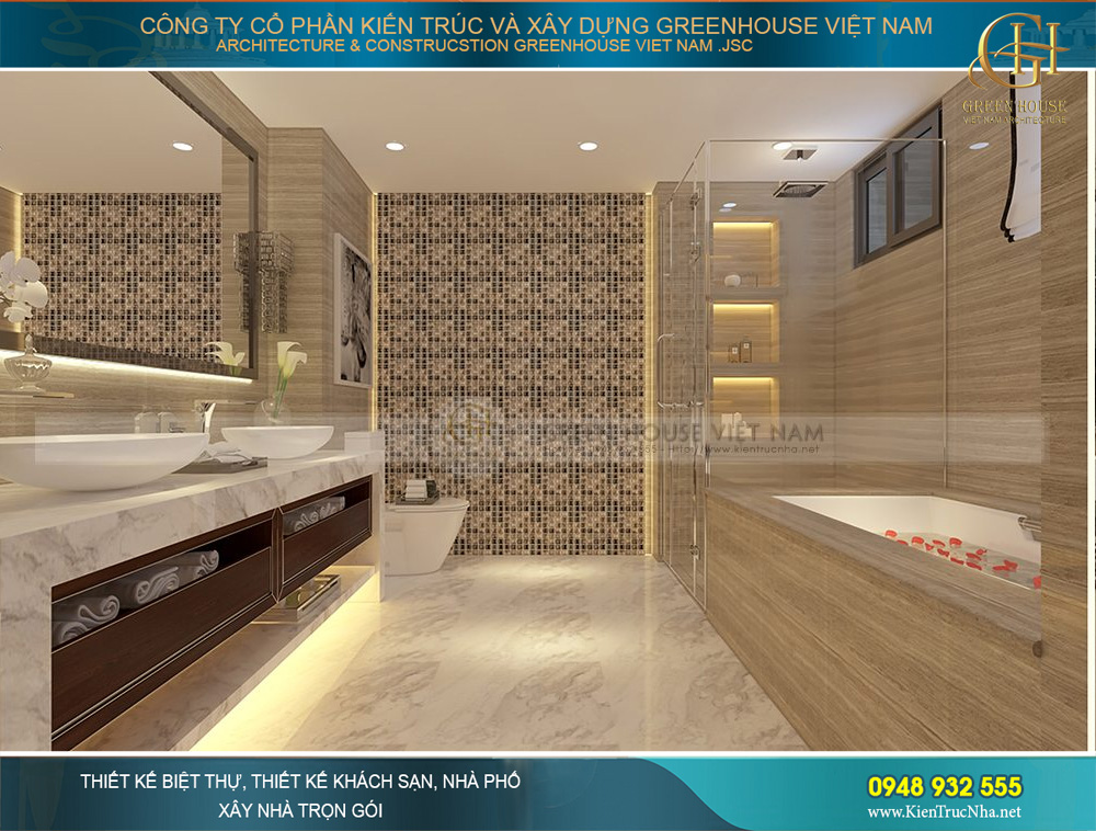 thiết kế nội thất biệt thự tân cổ điển tại Bắc Giang