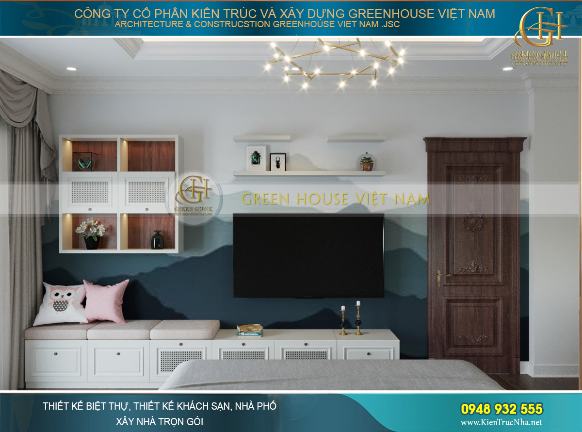 Thiết kế nội thất phong cách Luxury cho biệt thự 4 tầng 150m2 