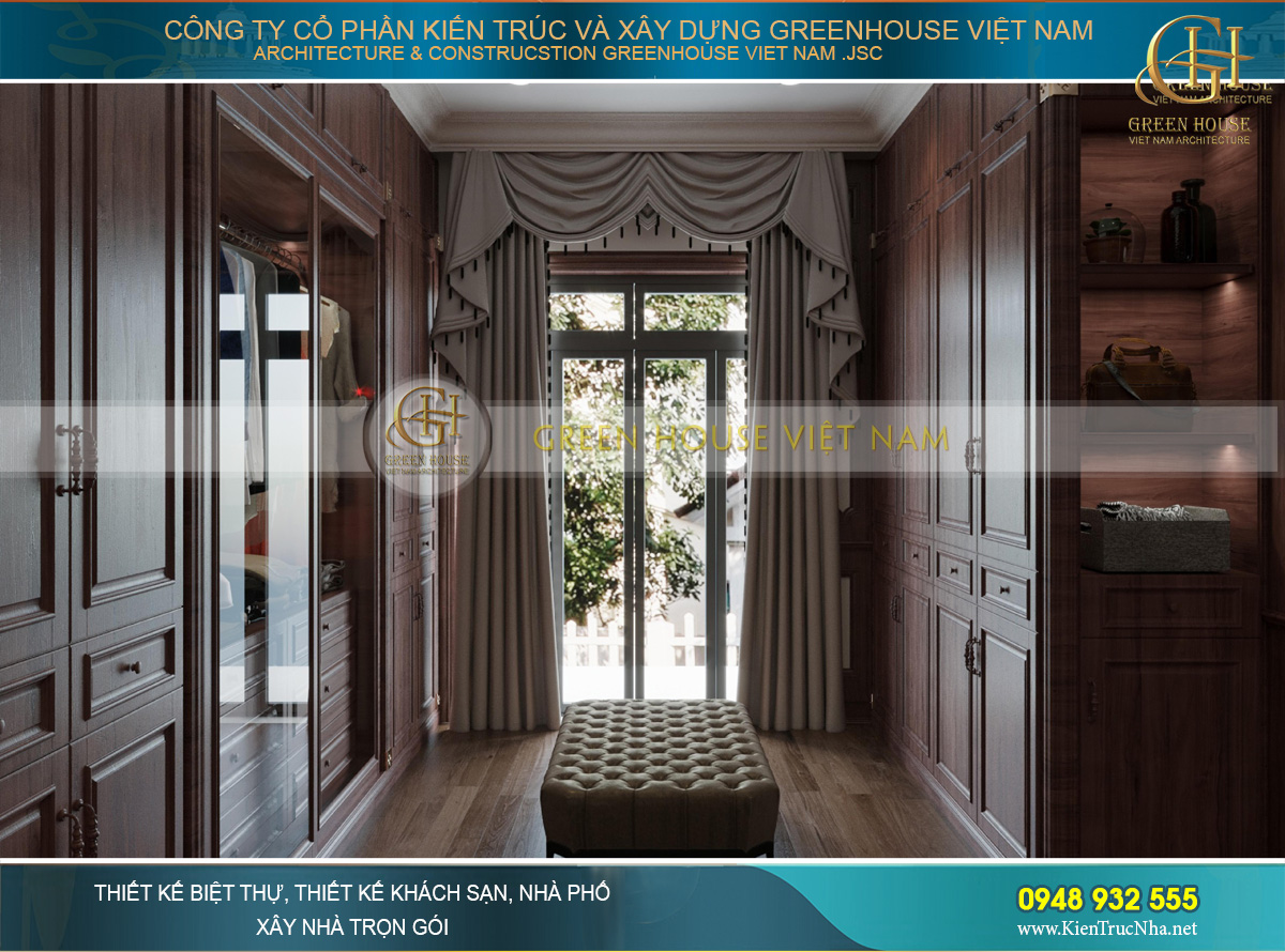 Thiết kế nội thất phong cách Luxury cho biệt thự 4 tầng 150m2 