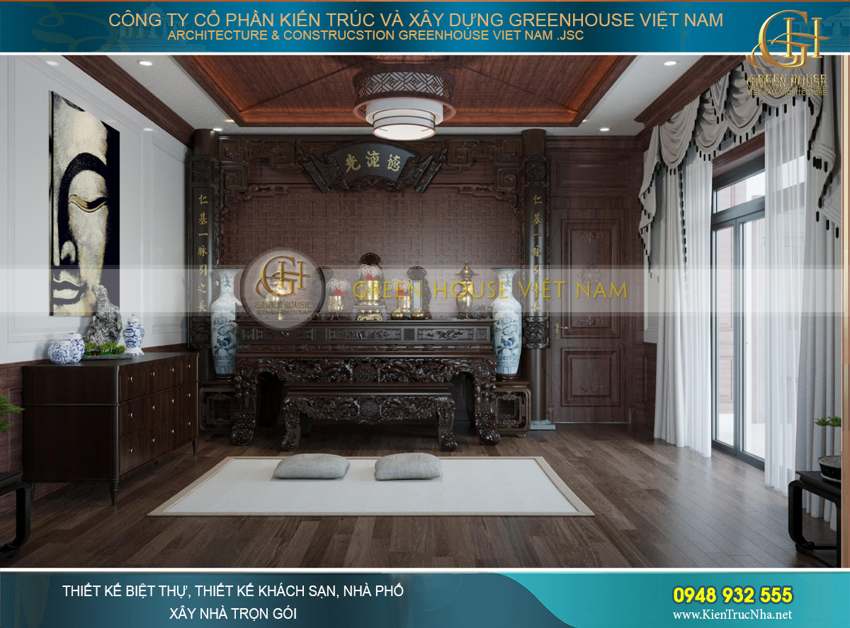 Thiết kế nội thất phong cách Luxury cho biệt thự 4 tầng 150m2 