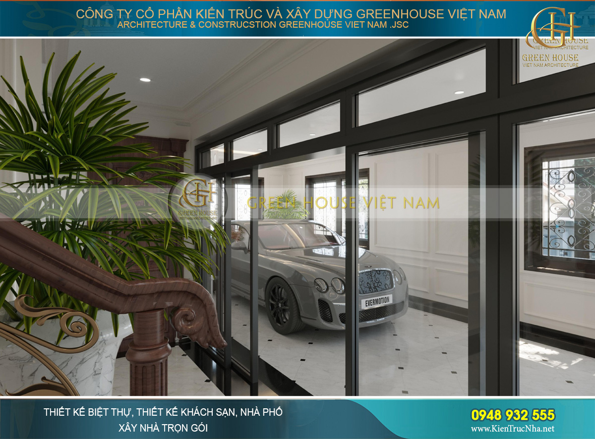 Thiết kế nội thất phong cách Luxury cho biệt thự 4 tầng 150m2 